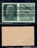 OCCUPAZIONI - ZARA  - 1943 - 25 Cent Aviazione (29 - Quinto Tipo) - A Diverse - Gomma Integra (450) - Autres & Non Classés