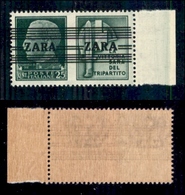 OCCUPAZIONI - ZARA  - 1943 - 25 Cent Milizia (30 - Quinto Tipo) - Seconda A Stretta - Gomma Integra (450) - Autres & Non Classés