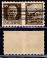 OCCUPAZIONI - ZARA  - 1943 - 30 Cent Esercito (32 - Quinto Tipo) - A Diverse - Gomma Integra (450) - Sonstige & Ohne Zuordnung