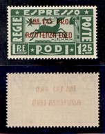 COLONIE - EGEO - 1943 - 1,25 + 1,25 Lire Espresso (3) - Gomma Integra - Piega Diagonale (400) - Sonstige & Ohne Zuordnung