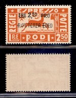 COLONIE - EGEO - 1943 - 2,50 + 2,50 Lire Espresso (4) - Gomma Integra (600) - Sonstige & Ohne Zuordnung