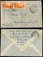 COLONIE - ETIOPIA - 75 Cent (6) - Coppia Su Aerogramma Dalla P. Militare (125E - Lechenti) A Castelfranco Del 17.3.37 (6 - Sonstige & Ohne Zuordnung