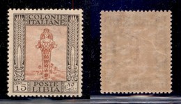 COLONIE - LIBIA - 1921 - 15 Cent (25) - Gomma Integra (500) - Sonstige & Ohne Zuordnung