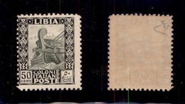 COLONIE - LIBIA - 1926 - 50 Cent (64) - Gomma Integra - Diena + Cert. AG (3.750) - Autres & Non Classés