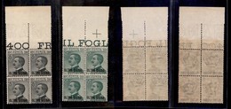 COLONIE - OLTRE GIUBA - 1925 - Michetti (16/17) - Serie Completa In Quartine Bordo Foglio - Gomma Integra (240) - Other & Unclassified