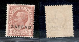 COLONIE - SASENO  - 1923 - 10 Cent (1) - Gomma Integra (200) - Other & Unclassified