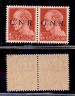 REPUBBLICA SOCIALE - 1943 - GNR Brescia - 20 Cent (473/Ioa + 473/Ipb) In Coppia (N Punto Scalpellato + M Punto Grosso) - - Sonstige & Ohne Zuordnung