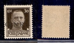 REPUBBLICA SOCIALE - 1943 - GNR Brescia - 30 Cent (475/I L) Con R Accostato A N - Gomma Originale - Other & Unclassified