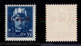 REPUBBLICA SOCIALE - 1943 - GNR Brescia - 35 Cent (476/I) - Gomma Integra - Cert. AG (500) - Autres & Non Classés