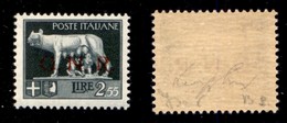 REPUBBLICA SOCIALE - 1943 - GNR Brescia - 2,55 Lire (483/I) - Gomma Integra - Sirotti (400) - Autres & Non Classés