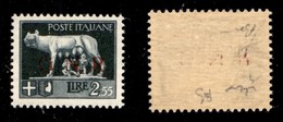 REPUBBLICA SOCIALE - 1943 - GNR Brescia - 2,55 Lire (483/I) - Gomma Integra - Molto Ben Centrato - Fiecchi + Chiavarello - Sonstige & Ohne Zuordnung