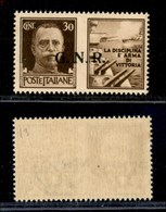 REPUBBLICA SOCIALE - 1943 - GNR Brescia - Propaganda - 30 Cent Marina (17/Iee) Con Punto Piccolo Dopo N (pos. 13) - Gomm - Sonstige & Ohne Zuordnung