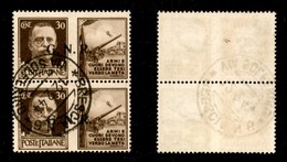 REPUBBLICA SOCIALE - 1943 - GNR Brescia - Propaganda - 30 Cent Esercito (18/I) - Coppia Usata - Sonstige & Ohne Zuordnung
