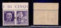 REPUBBLICA SOCIALE - 1943 - GNR Brescia - Propaganda - 50 Cent Milizia (24/IIeaa) - G Difettoso + Punto Piccolo Dopo N ( - Autres & Non Classés
