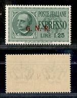 REPUBBLICA SOCIALE - 1943 - GNR Brescia - Espressi - 1,25 Lire (19/IIIk) Con Punto Piccolo Dopo R - Gomma Integra (100) - Autres & Non Classés