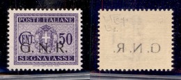 REPUBBLICA SOCIALE - 1943 - GNR Brescia - Segnatasse - 50 Cent (53/If) Con Decalco - Gomma Integra - Raybaudi (420) - Sonstige & Ohne Zuordnung