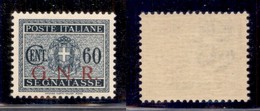 REPUBBLICA SOCIALE - 1943 - GNR Brescia - Segnatasse - 60 Cent (54/I) - Gomma Integra (625) - Sonstige & Ohne Zuordnung
