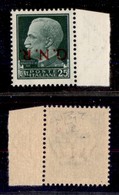 REPUBBLICA SOCIALE - 1944 - GNR Verona - 25 Cent (474a) Con Soprastampa Capovolta - Gomma Integra (130) - Sonstige & Ohne Zuordnung