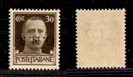 REPUBBLICA SOCIALE - 1944 - GNR Verona - 30 Cent (475a) Con Soprastampa Capovolta - Gomma Integra (130) - Sonstige & Ohne Zuordnung