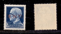 REPUBBLICA SOCIALE - 1944 - GNR Verona - 1,25 Lire (480a) Con Soprastampa Capovolta - Gomma Integra (130) - Sonstige & Ohne Zuordnung