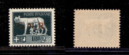 REPUBBLICA SOCIALE - 1944 - GNR Verona - 2,55 Lire (483) - Gomma Originale - Ben Centrato - Cert. AG (260) - Sonstige & Ohne Zuordnung