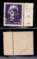 REPUBBLICA SOCIALE - 1944 - GNR Verona - 10 Lire (486fa) Bordo Foglio Con Soprastampa Spostata (G A Cavallo) - Gomma Int - Sonstige & Ohne Zuordnung