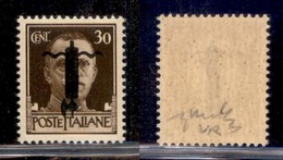 REPUBBLICA SOCIALE - 1944 - Provvisori - Verona - 30 Cent (492Aa) Con Fascio Nero Capovolto - Gomma Integra - Chiavarell - Sonstige & Ohne Zuordnung