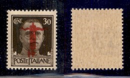 REPUBBLICA SOCIALE - 1944 - Provvisori - Genova - 30 Cent (492a) Con Fascio Capovolto - Gomma Integra - Sonstige & Ohne Zuordnung