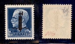 REPUBBLICA SOCIALE - 1944 - Provvisori - Verona - 1,25 Lire (495A) Con Fascio Nero - Gomma Integra - Timbrino Oliva - Sonstige & Ohne Zuordnung