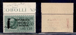 REPUBBLICA SOCIALE - 1944 - Provvisori - Espressi - Genova - 1,25 Lire (21A) Con Sopprastampa Nera - Gomma Integra - Oli - Sonstige & Ohne Zuordnung