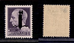 REPUBBLICA SOCIALE - Saggi - 1944 - Provvisori - Verona - 1 Lira (P12A) - Gomma Integra - Cert. AG (6.000) - Autres & Non Classés