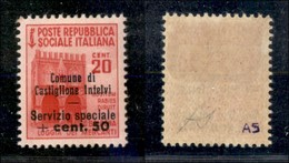 EMISSIONI LOCALI - CASTIGLIONE D’INTELVI - 1945 - 20 Cent + 50 (3) - Gomma Integra (125) - Other & Unclassified