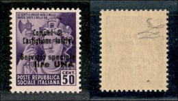 EMISSIONI LOCALI - CASTIGLIONE D’INTELVI - 1945 - 50 Cent + 1 Lira (10) - Gomma Integra (125) - Altri & Non Classificati