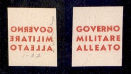 EMISSIONI LOCALI - GMA NAPOLI - 1943 - Prova Di Macchina (in Rosso) Con Decalco - Senza Gomma - Cert. Raybaudi - Sonstige & Ohne Zuordnung