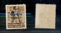 EMISSIONI C.L.N. - IMPERIA - 1945 - 30 Cent (5dc) - Senza Trattino Tra 4 E 45 - Gomma Originale (140) - Andere & Zonder Classificatie