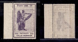 EMISSIONI C.L.N. - VALLE BORMIDA - 1945 - 50 Cent (12bb) Con Filigrana Lettere - Gomma Integra (750) - Andere & Zonder Classificatie