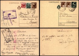 REPUBBLICA - 1946 (14/15 Giugno) - Due Cartoline Postali Con Affrancature Complementari Del Periodo - Otros & Sin Clasificación