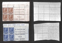 REPUBBLICA - 1955/1957 - 100 Lire (785/I) + 200 Lire (816/I) - Andere & Zonder Classificatie