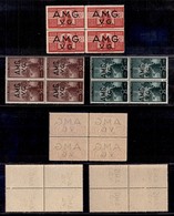 AMGVG - AMGVG - 1945 - Democratica - Alti Valori (19/21) In Quartina - Gomma Integra (256+) - Autres & Non Classés