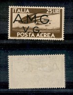 AMGVG - AMGVG - 1947 - 25 Lire (7g - Aerea) - Soprastampa A Sinistra - Gomma Originale (125) - Andere & Zonder Classificatie