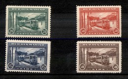 SAN MARINO - 1932 - Ferrovia (164/167) - Serie Completa - Gomma Integra E Linguella Sul 50 Cent (400+) - Autres & Non Classés