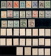EUROPA - AUSTRIA - 1925 - Nuova Valuta (447/467) - Serie Completa - Gomma Originale (100+) - Sonstige & Ohne Zuordnung