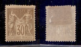 EUROPA - FRANCIA - 1881 - 30 Cent Allegoria (64 II) - Gomma Originale (100) - Otros & Sin Clasificación