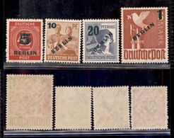 EUROPA - GERMANIA - 1949 - Soprastampati (64/67) - Serie Completa - Gomma Integra - Sonstige & Ohne Zuordnung