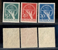 EUROPA - GERMANIA - 1949 - Pro Vittime Riforma Monetaria (68/70) - Serie Completa - Gomma Integra - Sonstige & Ohne Zuordnung