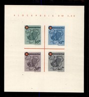 EUROPA - GERMANIA - Renania - 1949 - Foglietto Croce Rossa (Block 1) - Nuovo (120) - Autres & Non Classés