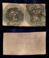 EUROPA - GRAN BRETAGNA - 1847 - 1 Shilling Regina Vittoria (7) - Coppia Orizzontale - Usati - Otros & Sin Clasificación