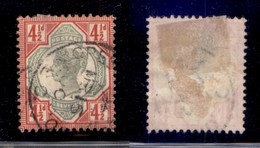 EUROPA - GRAN BRETAGNA - 1892 - 4 1/2 Pence Regina Vittoria (92) - Usato (35) - Sonstige & Ohne Zuordnung