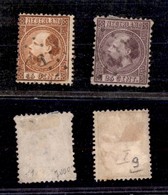 EUROPA - OLANDA - 1867 - Guglielmo III A Sinistra - 15 Cent (9 IC) + 25 Cent (11 IA) - 2 Valori Usati (155) - Sonstige & Ohne Zuordnung