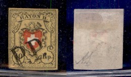 EUROPA - SVIZZERA - 1850 - 10 Rappen Rayon I (8 II) - Usato - Diena (130) - Sonstige & Ohne Zuordnung